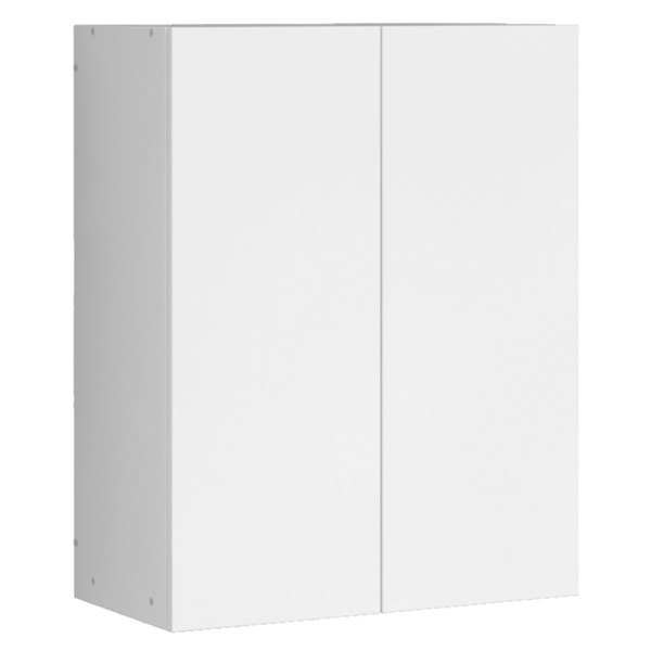 Szafka łazienkowa wisząca biała 2-drzwiowa nowoczesna ścienna 3 półki 80 cm 715758