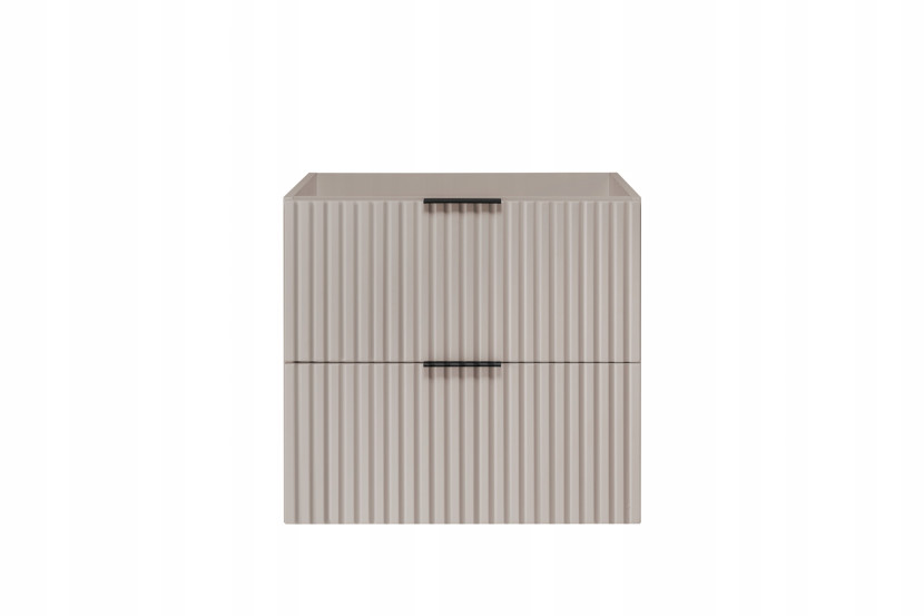 Szafka Łazienkowa Wisząca Pod Umywalkę 60X46 Cm Flisan Kaszmir Ryflowana 1058852