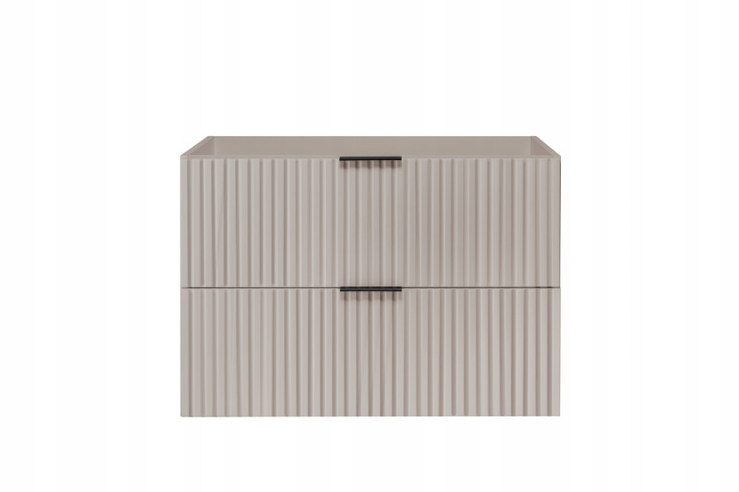 Szafka Łazienkowa Wisząca Pod Umywalkę 80X46 Cm Flisan Kaszmir Ryflowana 1058880