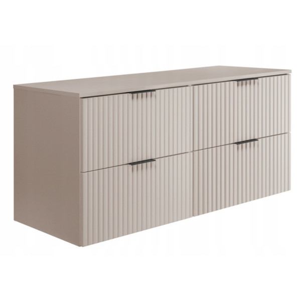 Szafka Łazienkowa Wisząca Pod Umywalkę Flisan 120X46 Cm Z Blatem Kaszmir 1058905