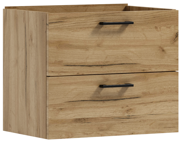 Szafka łazienkowa wisząca pod umywalkę LUNA 60 dąb craft złoty 575778