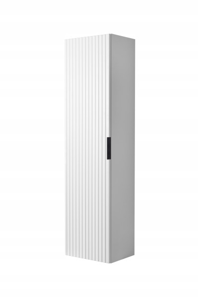 Szafka Łazienkowa Wisząca Słupek Łazienkowy Biały Flisan 136 Cm Ryflowany 1058804