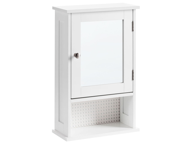 Szafka łazienkowa wisząca z lustrem 34x53cm biała 516887
