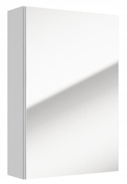 Szafka łazienkowa wisząca z lustrem biała 60x40x15cm 379094