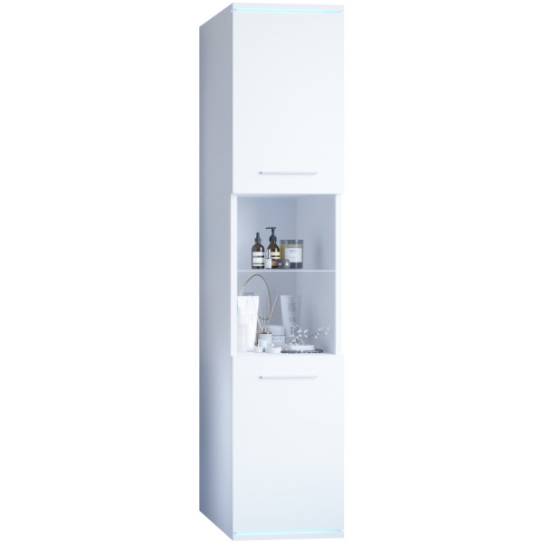 Szafka łazienkowa wysoka UNO / SOLIX DO1 biały laminat 302822