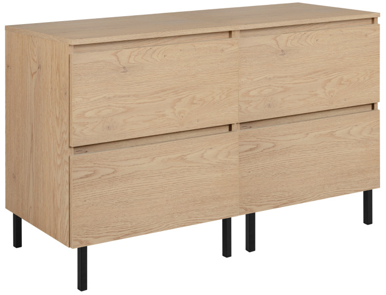 Szafka łazienkowa z blatem i nogami, kolor: jasny dąb, 120 x 46 x 80,7 cm 1059029