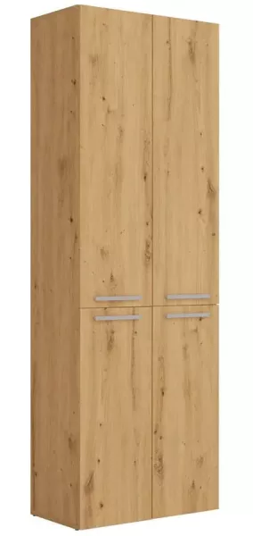 Szafka łazienkowa z koszem dąb artisan - Zereon 692703