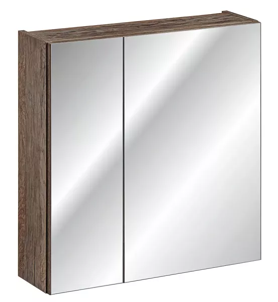 Szafka łazienkowa z lustrem dąb vintage - Larosa 5X 60 cm 708278