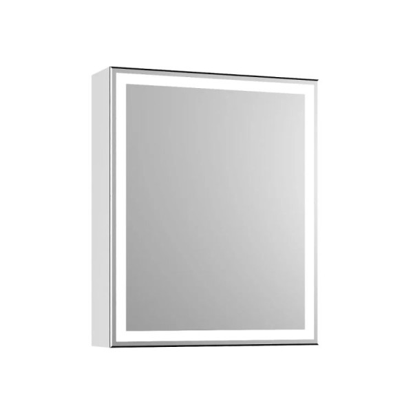 Szafka łazienkowa z lustrem NEO 52 cm biały połysk z oświetleniem LED 800134