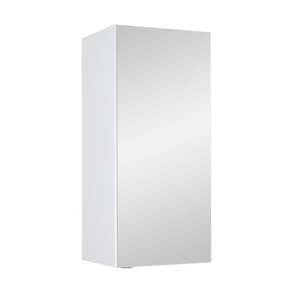 Szafka łazienkowa z lustrem wisząca 40x90x35 cm biała mdf półki cichy domyk 759824