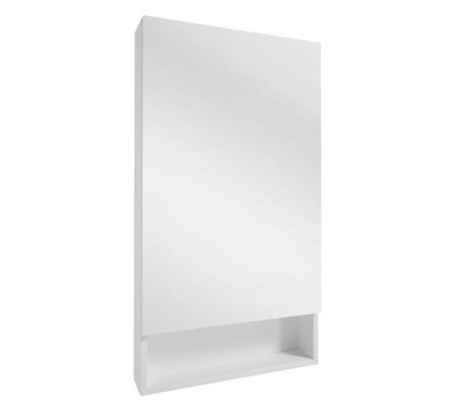 Szafka łazienkowa z lustrem wisząca biała 50x90 cm 408834