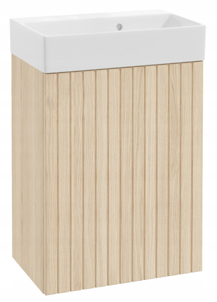 Szafka łazienkowa z umywalką Dąb Vicenza ryflowana 50x70cm 867023