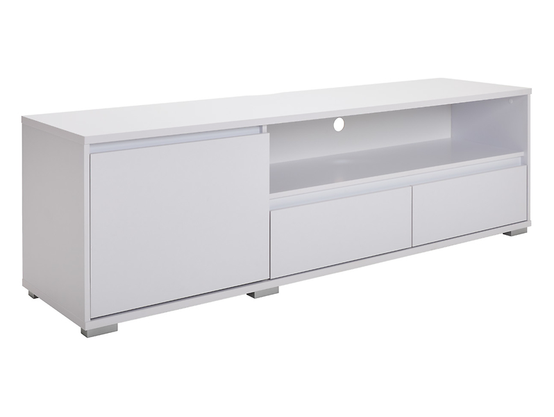 Szafka Line 180 cm z drzwiami i 2 szufladami biała 712319