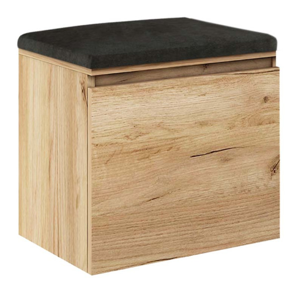 Szafka Megan 1 Dąb Craft Złoty/Czarny 50X37X49 Cm 949219