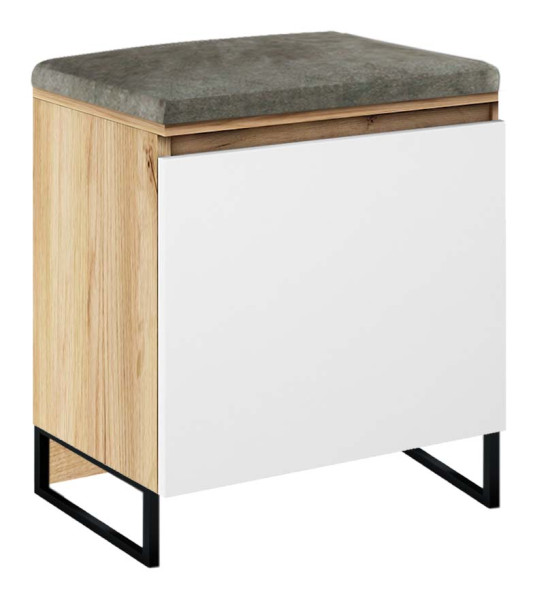 Szafka Megan 1P Dąb Craft Złoty/Biały/Szary 50X37X61 Cm 949203