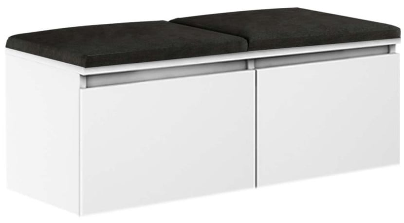 Szafka Megan 2 Biały/Czarny 100X37X49 Cm 949216
