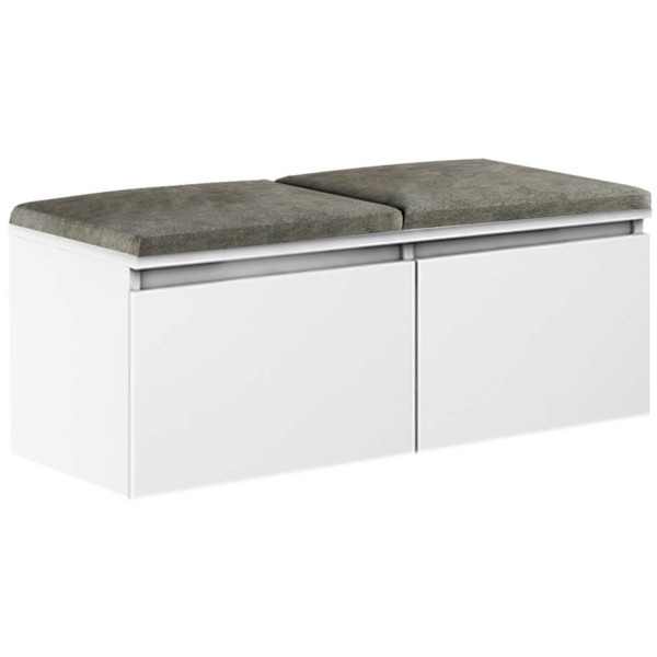 Szafka Megan 2 Biały/Szary 100X37X49 Cm 949182