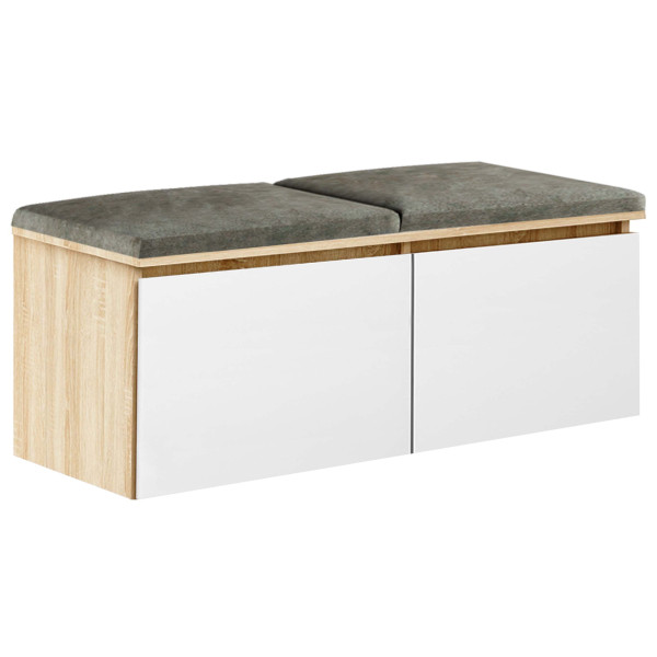 Szafka Megan 2 Dąb Sonoma/Biały/Szary 100X37X49 Cm 949211