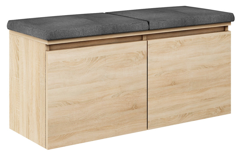 Szafka Megan 2 Dąb Sonoma/Szary 100X37X49 Cm 949202