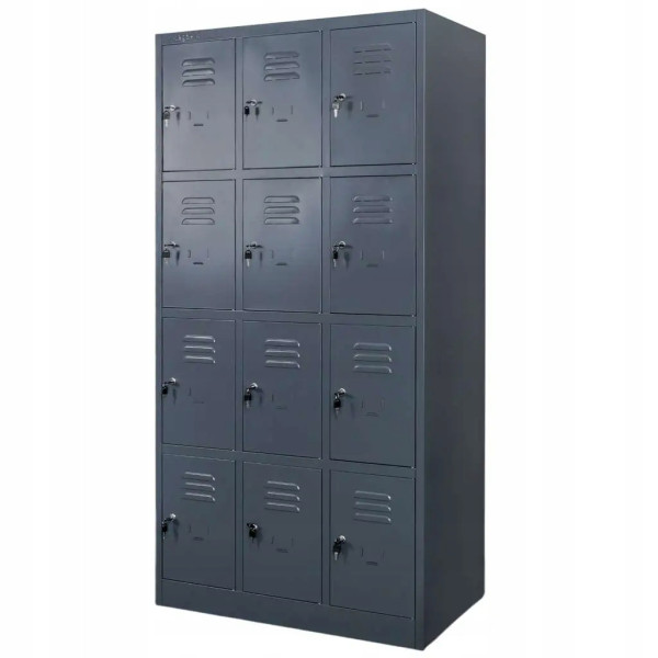 Szafka Metalowa Skrytkowa Śniadaniowa 180x90x50cm Grafit Mega-M 756808