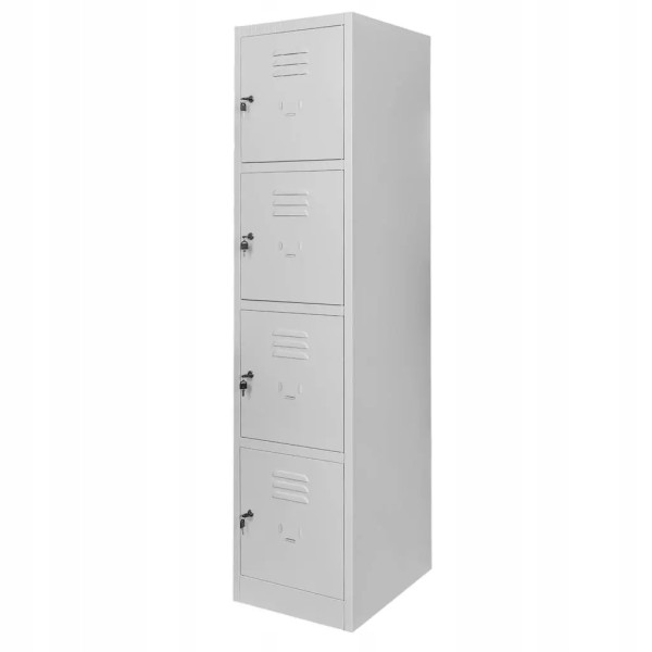 Szafka Metalowa Skrytkowa Śniadaniowa BHP 180x40x50cm Szara Mega-M 756815