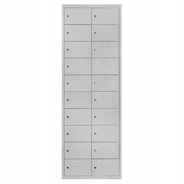 Szafka Metalowa Skrytkowa Śniadaniowa BHP 180x60x30cm Szara Mega-M 756896