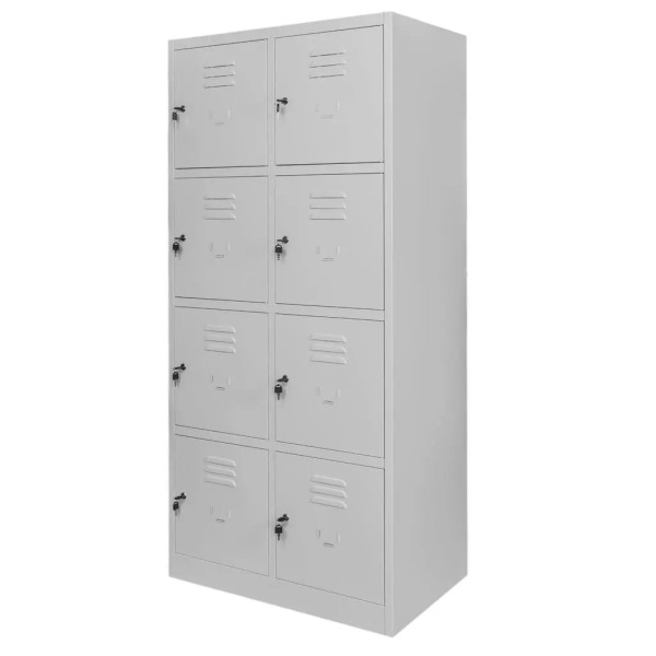 Szafka Metalowa Skrytkowa Śniadaniowa BHP 180x80x50cm Szara Mega-M 756825