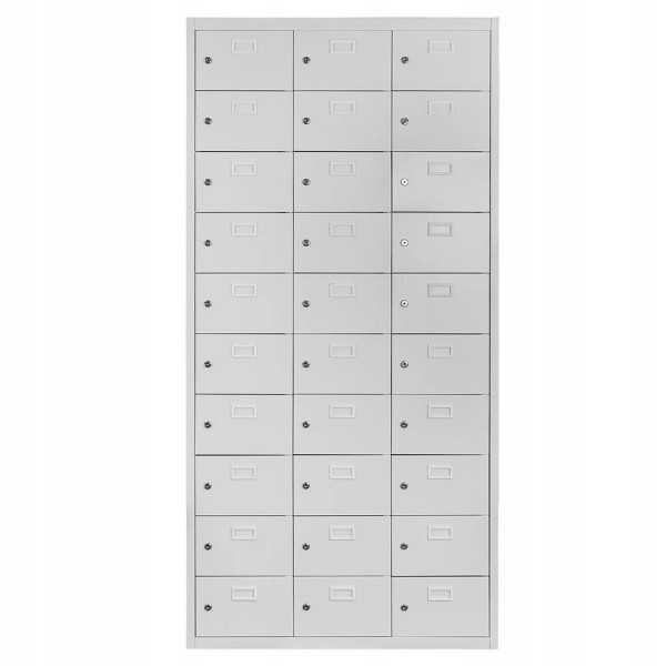 Szafka Metalowa Skrytkowa Śniadaniowa BHP 180x87x30cm Szara Mega-M 756897