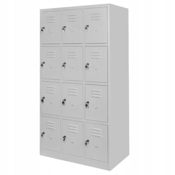 Szafka Metalowa Skrytkowa Śniadaniowa BHP 180x90x50cm Szara Mega-M 756813