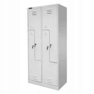 Szafka Metalowa Ubraniowa BHP Typu L 180x80x50cm Szara Mega-M 756858 Szafka Metalowa Ubraniowa BHP Typu L 180x80x50cm Szara Mega-M 756858