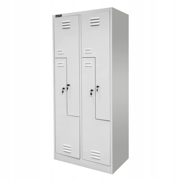 Szafka Metalowa Ubraniowa BHP Typu L 180x80x50cm Szara Mega-M 756858