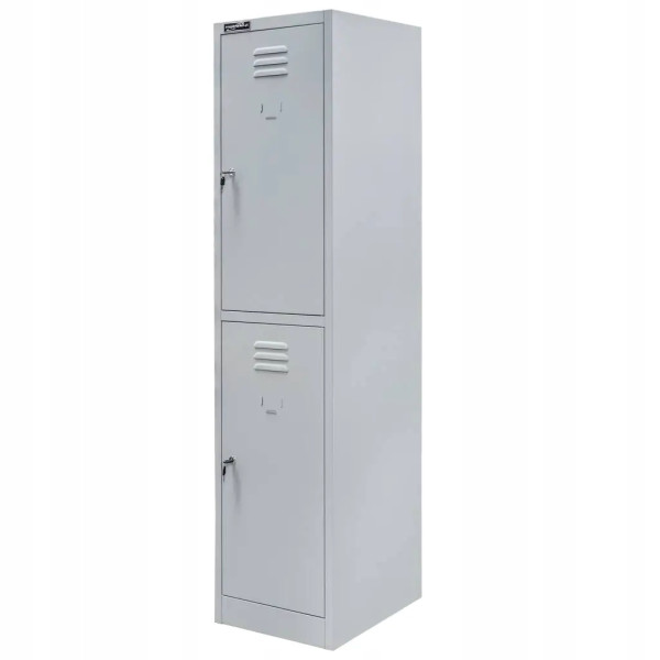 Szafka Metalowa Ubraniowa Socjalna BHP 180x40x50cm Szara Mega-M 756823