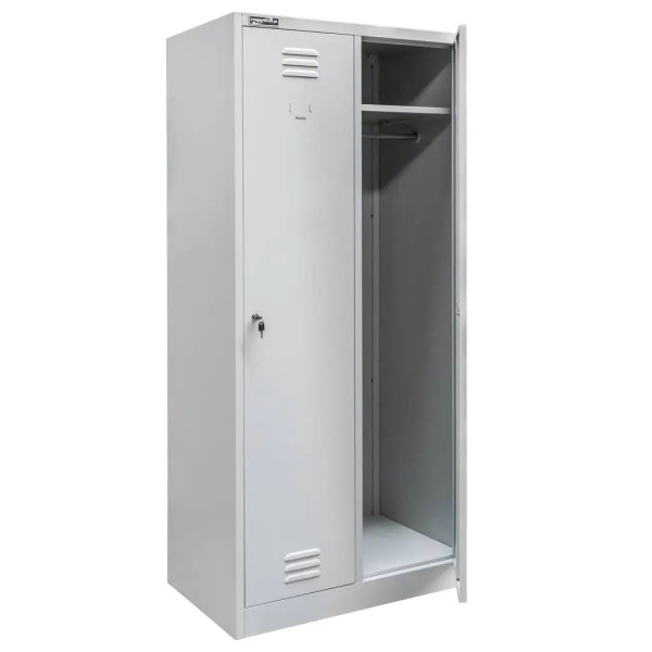 Szafka Metalowa Ubraniowa Socjalna BHP 180x80x50cm Szara Mega-M 756865