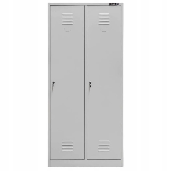 Szafka Metalowa Ubraniowa Socjalna BHP 180x80x50cm Szara Mega-M 756851