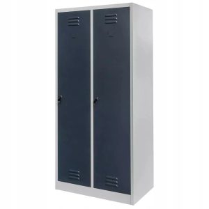 Szafka Metalowa Ubraniowa Z Przegrodami BHP 180x80x50cm Grafit/Szary Mega-M 756838 Szafka Metalowa Ubraniowa Z Przegrodami BHP 180x80x50cm Grafit/Szary Mega-M 756838