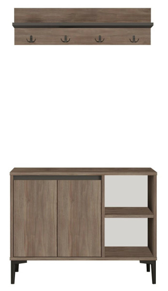 Szafka na buty z wieszakiem ARISTO 90x35x69 cm do przedkopoju 636780