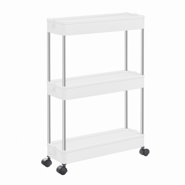 Szafka na kółkach 3 półki biała - KSC007W01 252507