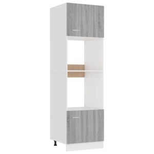 Szafka na mikrofalówkę Szary Materiał drewnopochodny 1x szafka pod 188652
