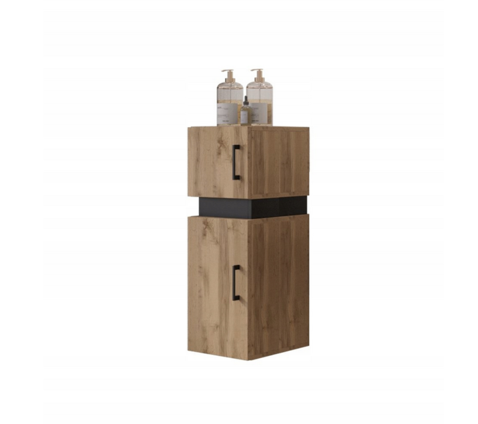 Szafka Niska System TRIO 80cm Dąb Wotan + Czarny 685001