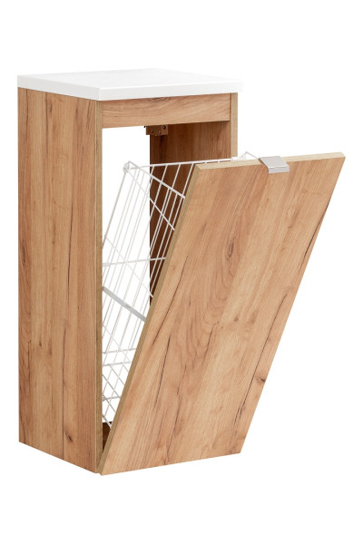 Szafka niska z koszem na pranie 35 cm CAPRI DĄB 126548