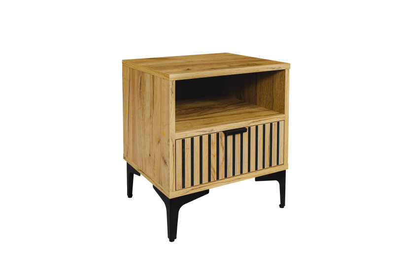 Szafka nocna 1S Dąb Craft Złoty 45 cm modny design i funkcjonalność 787367