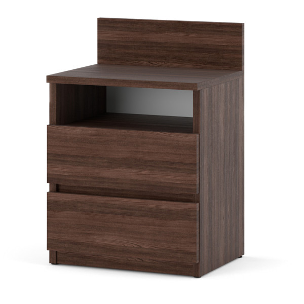 Szafka nocna 2 szuflady stolik do sypialni hugo+ dąb wenge 389875