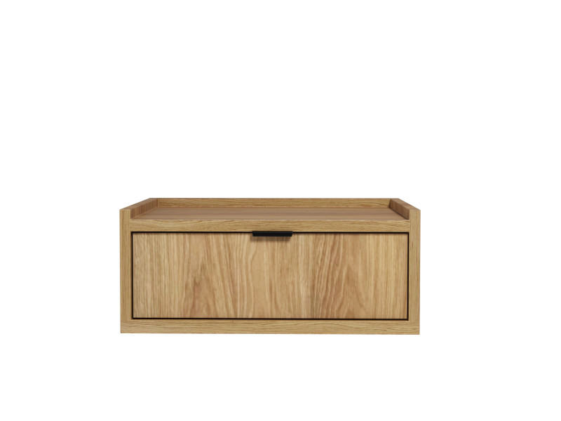 Szafka nocna 40 cm ELVIO wisząca z szufladą hikora naturalna 773757
