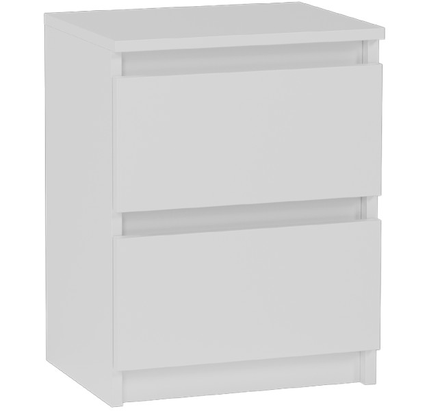 Szafka nocna 40cm 2 szuflady komoda stolik FRAMIRE R-2 biała 946892