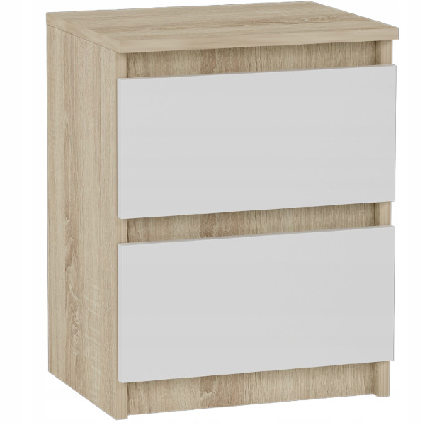 Szafka nocna 40cm 2 szuflady komoda stolik FRAMIRE R-2 sonoma mix 946891