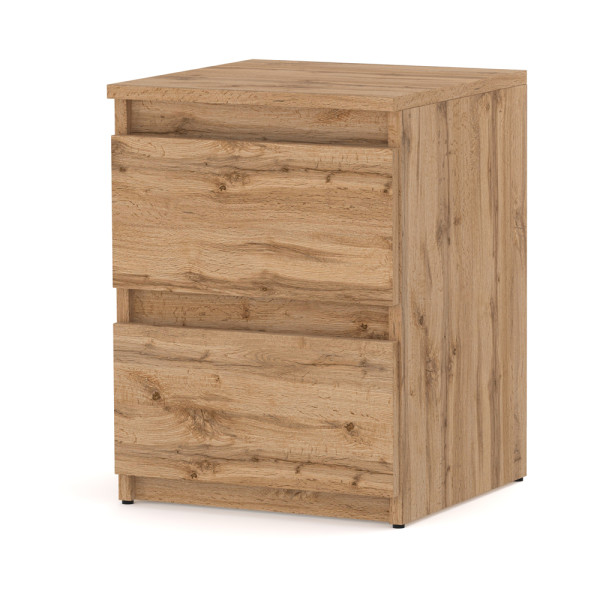 Szafka nocna 40cm pojemny stolik nocny drewniany dąb wotan 439415