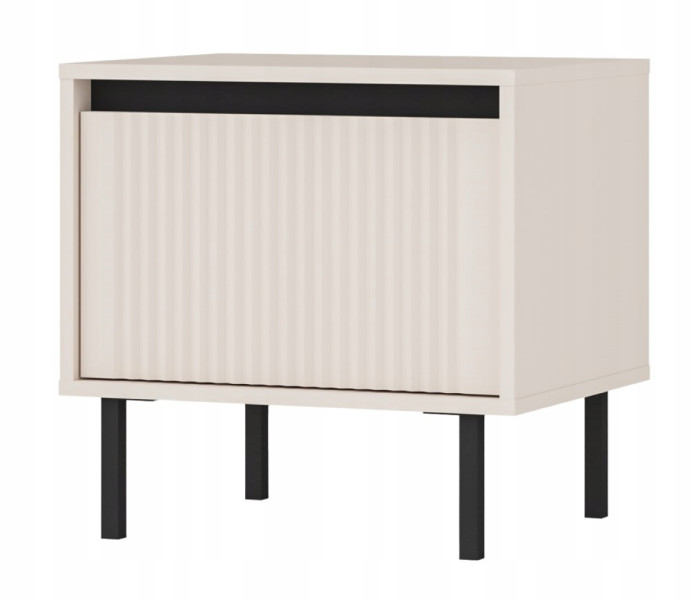 Szafka Nocna 52 cm Stojąca RYFLE Nakastlik BEŻOWA OSAKA 349704