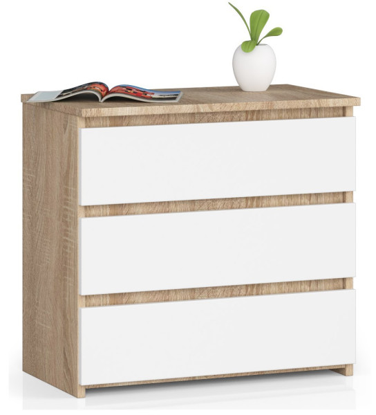 Szafka nocna AKORD CL3 Dąb Sonoma 60cm Biały mat 60x35x57cm 301686