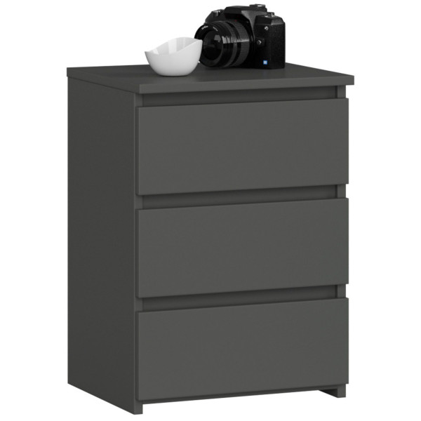 Szafka nocna AKORD CL3 Grafit Szary 40 cm mat 40x35x57 cm 301673