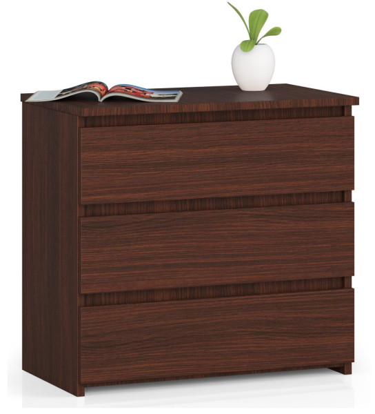 Szafka nocna AKORD CL3 Wenge 60 cm 3 szuflady mat 60x35x57cm 301676